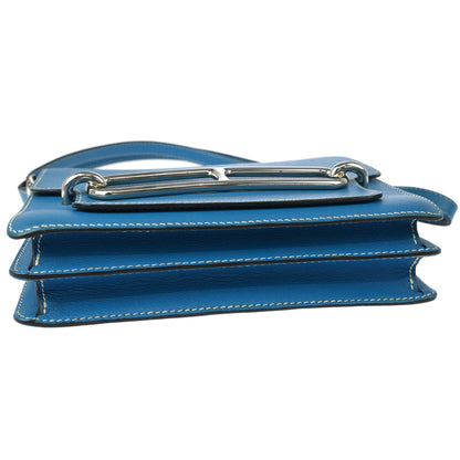 Hermes 2017 Blue Zanzibar Evercolor Roulis 23 Shoulder Bag