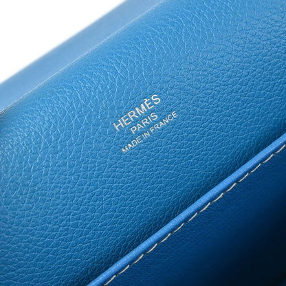 Hermes 2017 Blue Zanzibar Evercolor Roulis 23 Shoulder Bag