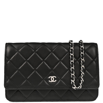 Chanel 2016-2017 Black Lambskin Classic WOC Wallet On Chain