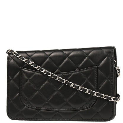 Chanel 2016-2017 Black Lambskin Classic WOC Wallet On Chain