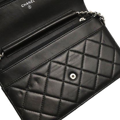 Chanel 2016-2017 Black Lambskin Classic WOC Wallet On Chain
