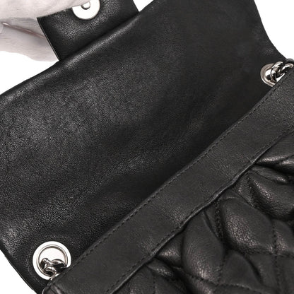 Chanel 2013-2014 Black Calfskin Chain Around Shoulder Bag