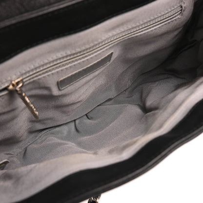 Chanel 2013-2014 Black Calfskin Chain Around Shoulder Bag