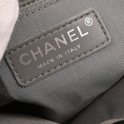 Chanel 2013-2014 Black Calfskin Chain Around Shoulder Bag