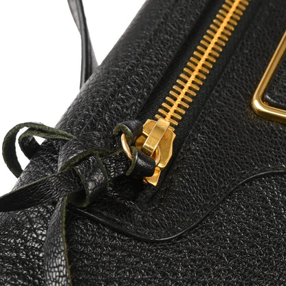 Balenciaga Black Leather Envelope Shoulder Bag