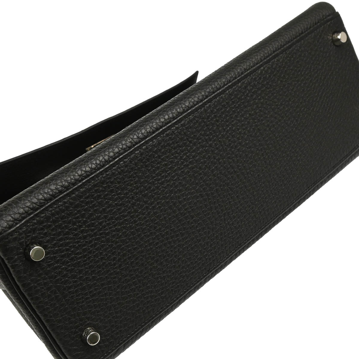 Hermes Black Taurillon Clemence Kelly 32 Retourne 2way Shoulder Handbag