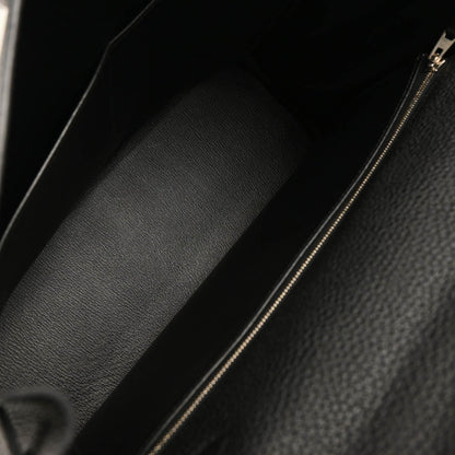 Hermes Black Taurillon Clemence Kelly 32 Retourne 2way Shoulder Handbag