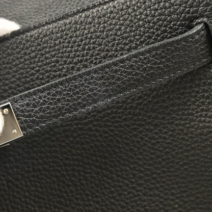 Hermes Black Taurillon Clemence Kelly 32 Retourne 2way Shoulder Handbag