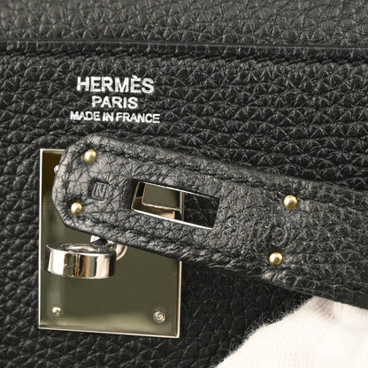 Hermes Black Taurillon Clemence Kelly 32 Retourne 2way Shoulder Handbag