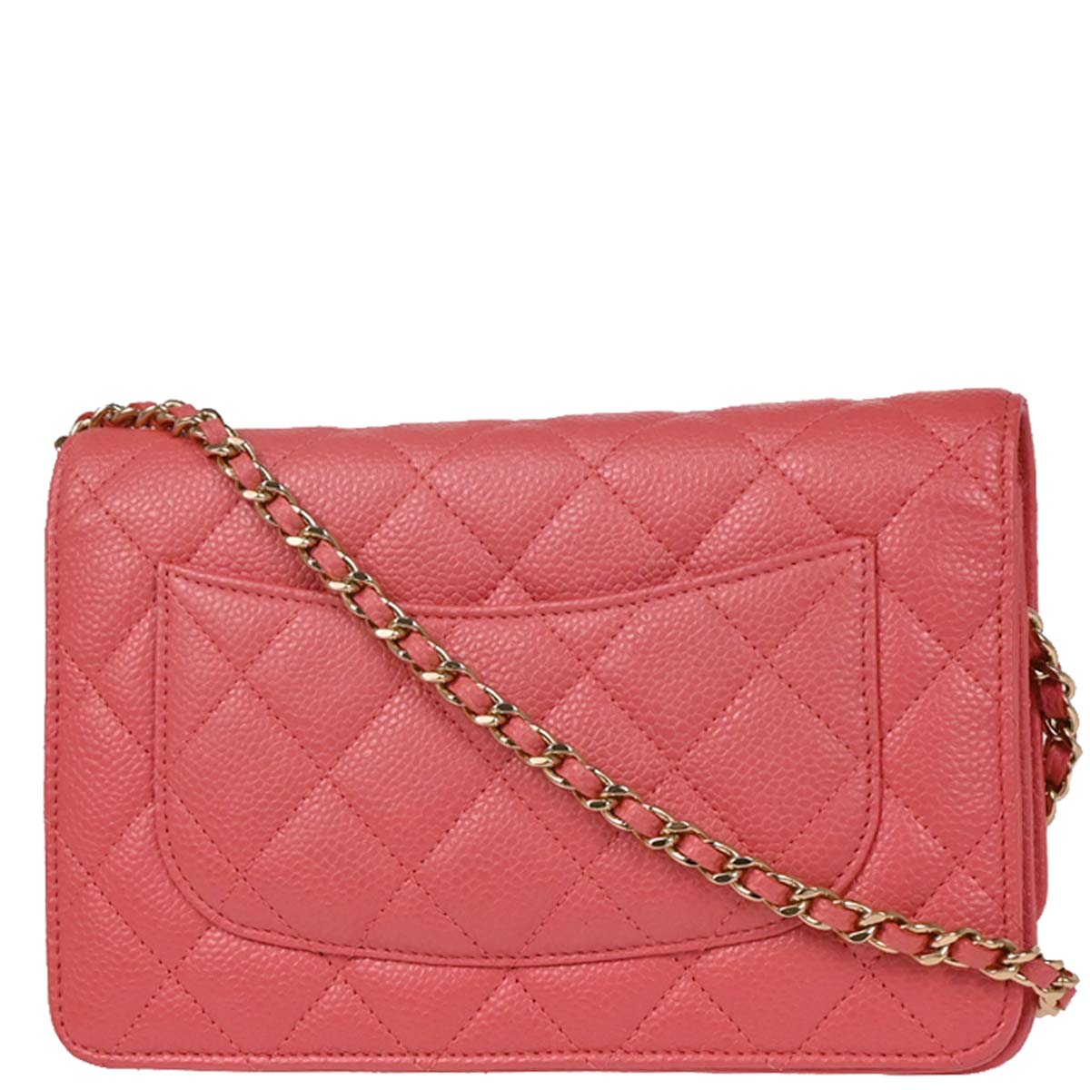 Chanel 2018 Pink Caviar Classic WOC Wallet On Chain