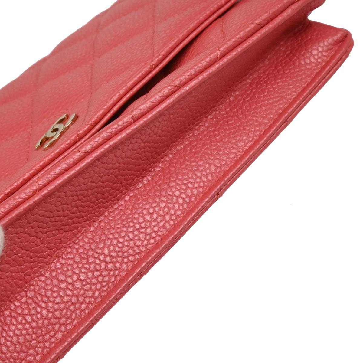 Chanel 2018 Pink Caviar Classic WOC Wallet On Chain
