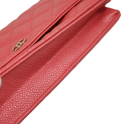Chanel 2018 Pink Caviar Classic WOC Wallet On Chain