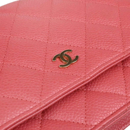 Chanel 2018 Pink Caviar Classic WOC Wallet On Chain