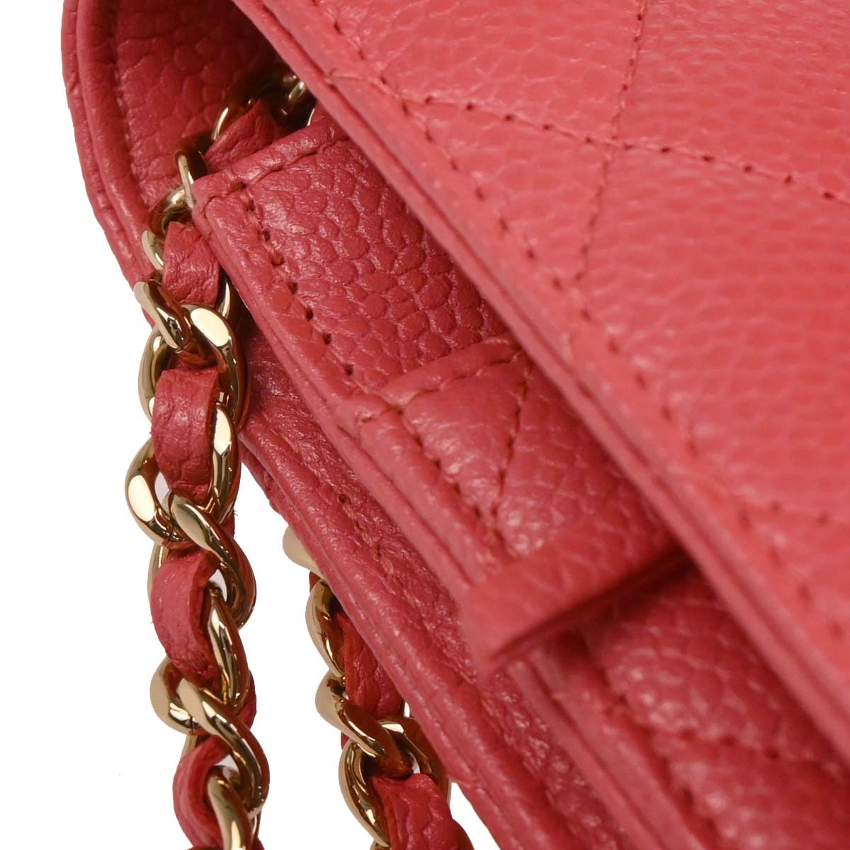 Chanel 2018 Pink Caviar Classic WOC Wallet On Chain