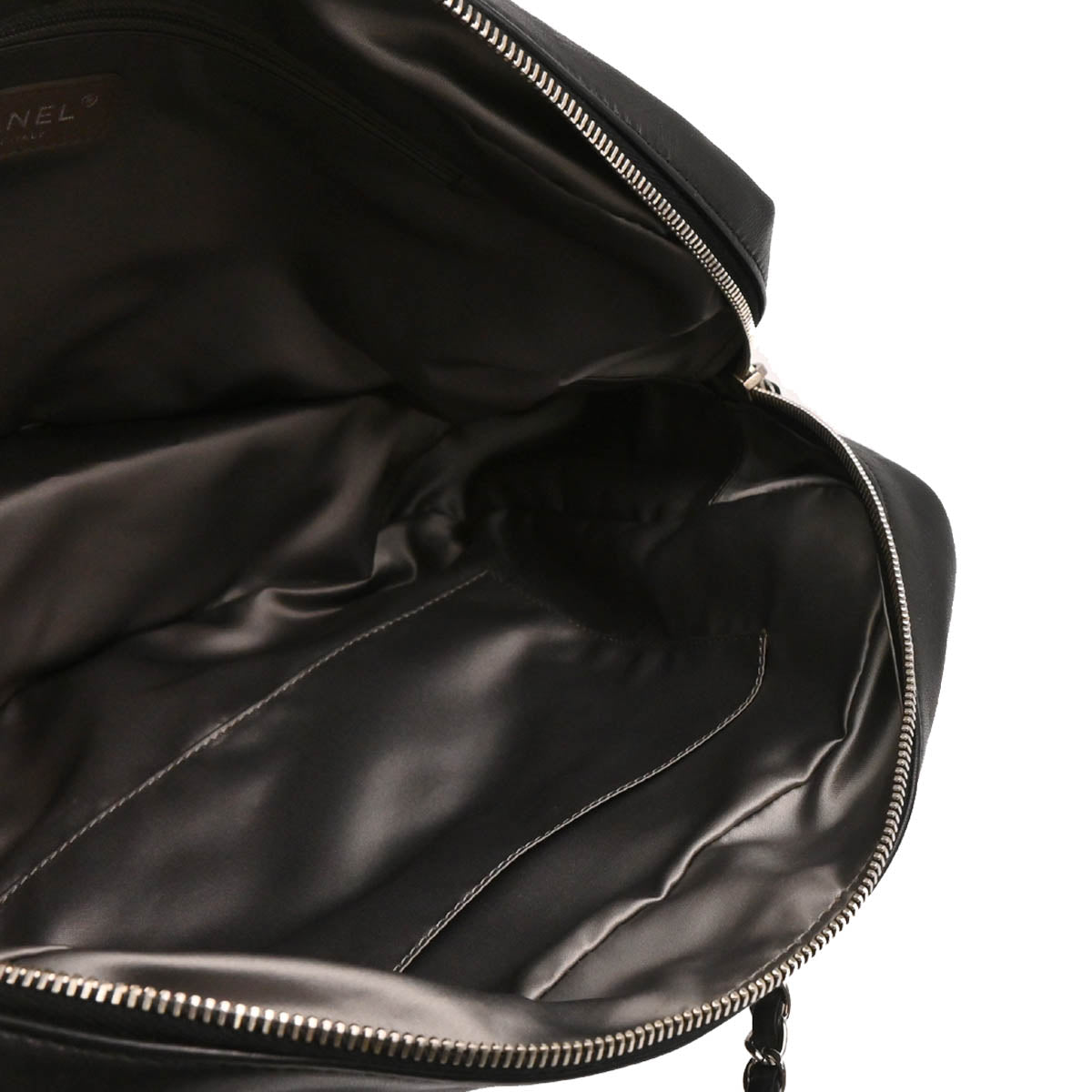 Chanel 2010-2011 Black Lambskin Mademoiselle Lock Shoulder Bag