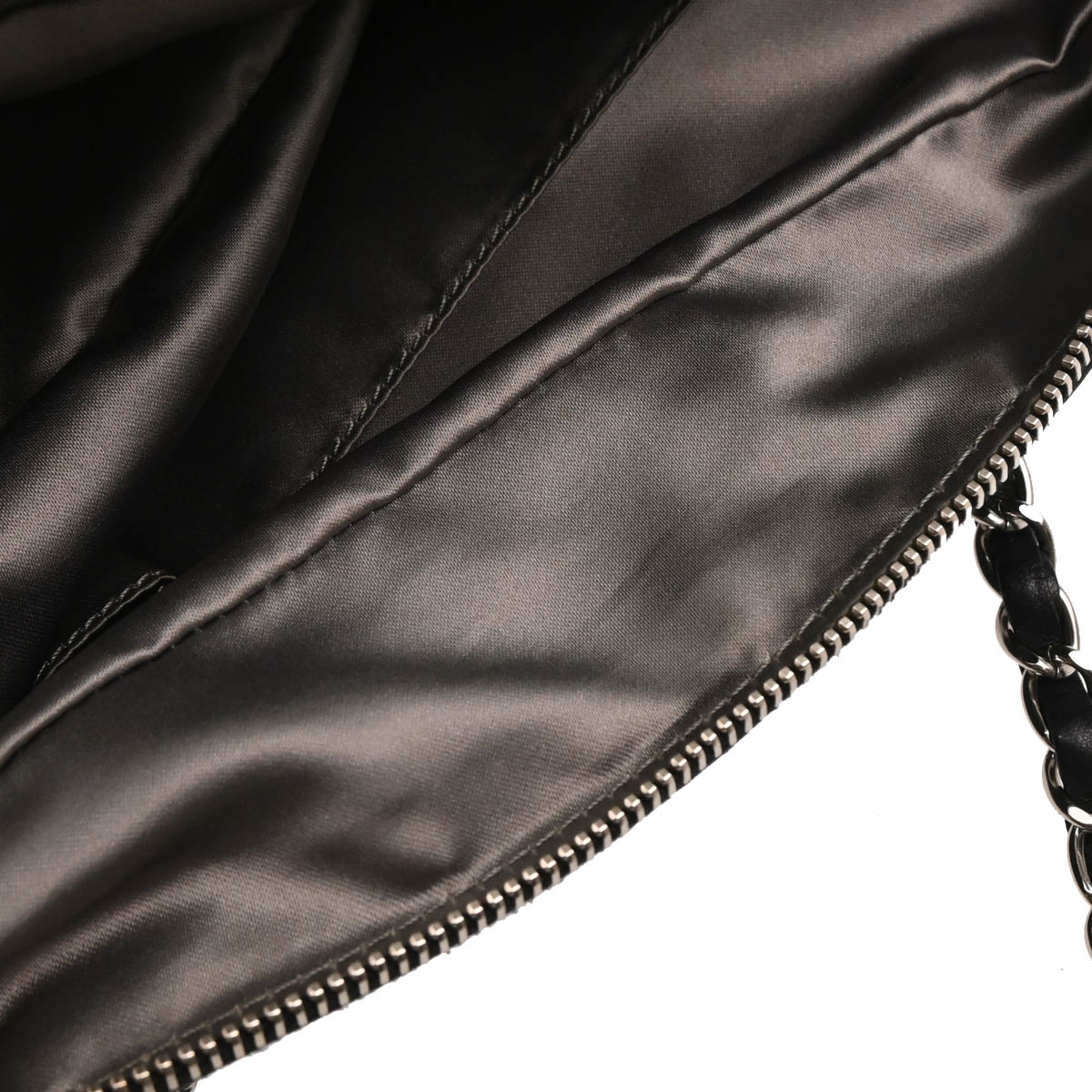 Chanel 2010-2011 Black Lambskin Mademoiselle Lock Shoulder Bag