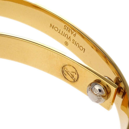 Louis Vuitton Nanogram Hoop Piercing Earrings Gold M00220