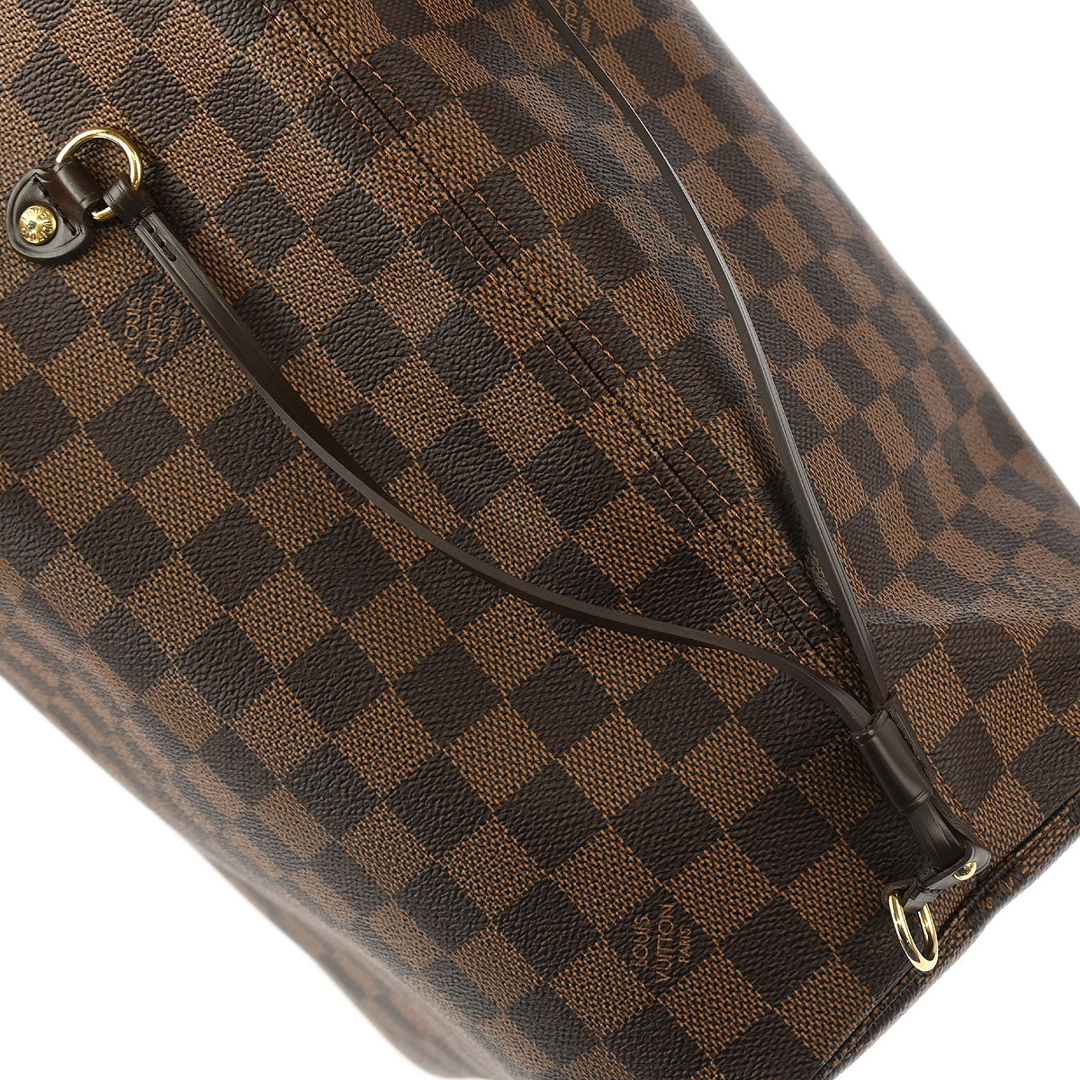 Louis Vuitton 2012 Damier Neverfull MM Shoulder Tote Bag N51105