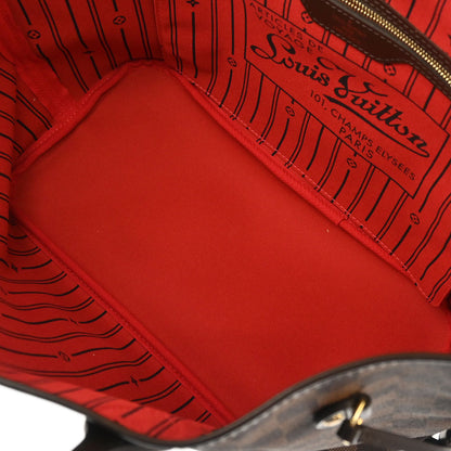 Louis Vuitton 2012 Damier Neverfull MM Shoulder Tote Bag N51105
