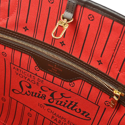 Louis Vuitton 2012 Damier Neverfull MM Shoulder Tote Bag N51105