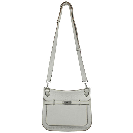Hermes 2013 Pearl Grey Taurillon Clemence Jypsiere 28 Shoulder Bag