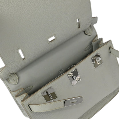Hermes 2013 Pearl Grey Taurillon Clemence Jypsiere 28 Shoulder Bag