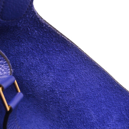 Hermes 2017 Blue Electric Taurillon Clemence Picotin Lock 18 PM Handbag