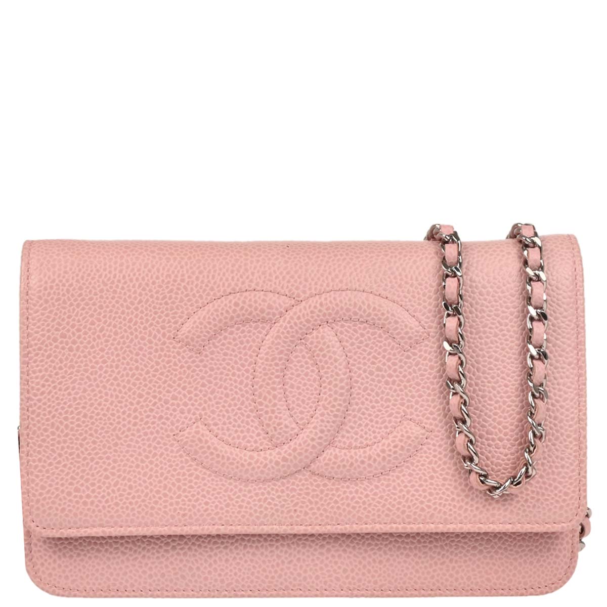 Chanel 2012 Pink Caviar Timeless WOC Wallet On Chain