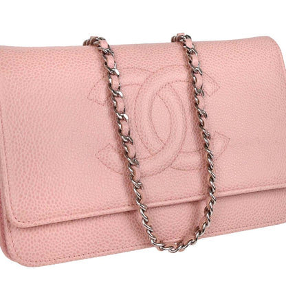 Chanel 2012 Pink Caviar Timeless WOC Wallet On Chain
