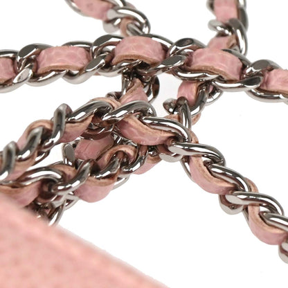 Chanel 2012 Pink Caviar Timeless WOC Wallet On Chain