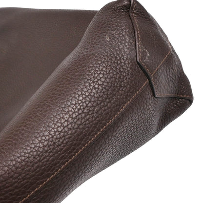 Hermes Chocolat Black Taurillon Double Sens 36 Reversible Tote Handbag