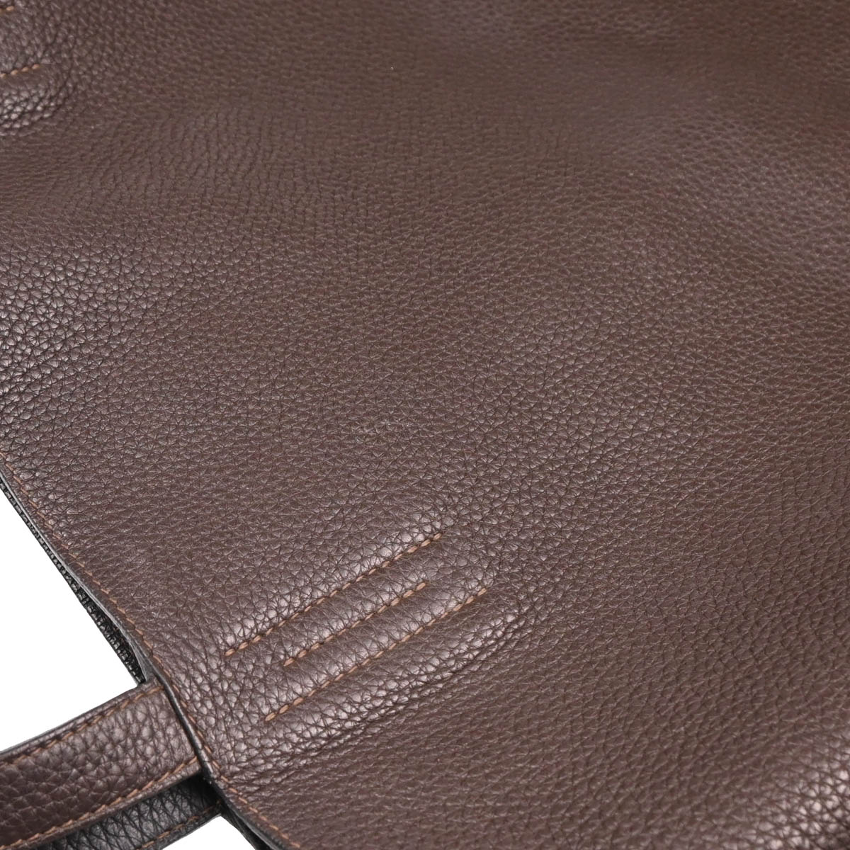 Hermes Chocolat Black Taurillon Double Sens 36 Reversible Tote Handbag