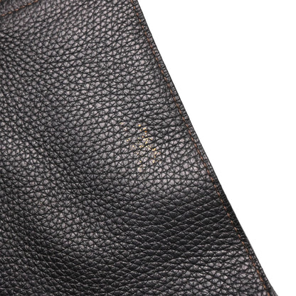 Hermes Chocolat Black Taurillon Double Sens 36 Reversible Tote Handbag