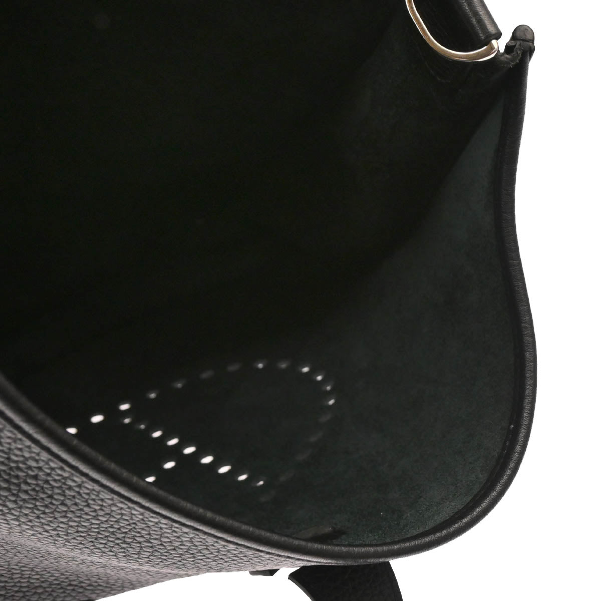 Hermes 2015 Black Taurillon Clemence Evelyne 3 GM Shoulder Bag