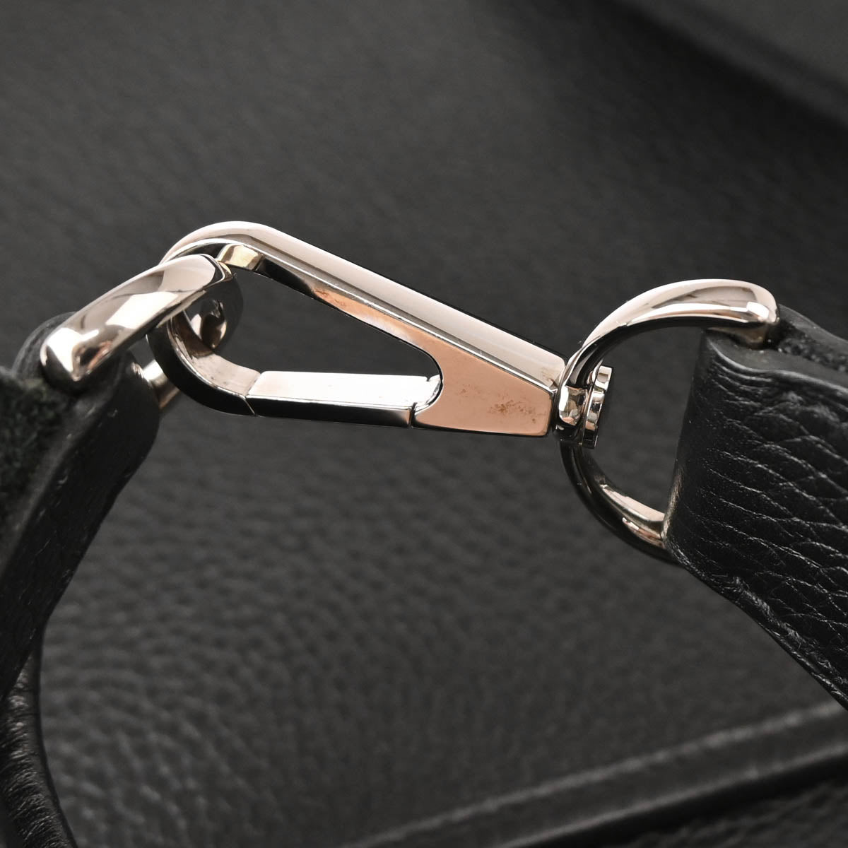 Hermes 2015 Black Taurillon Clemence Evelyne 3 GM Shoulder Bag