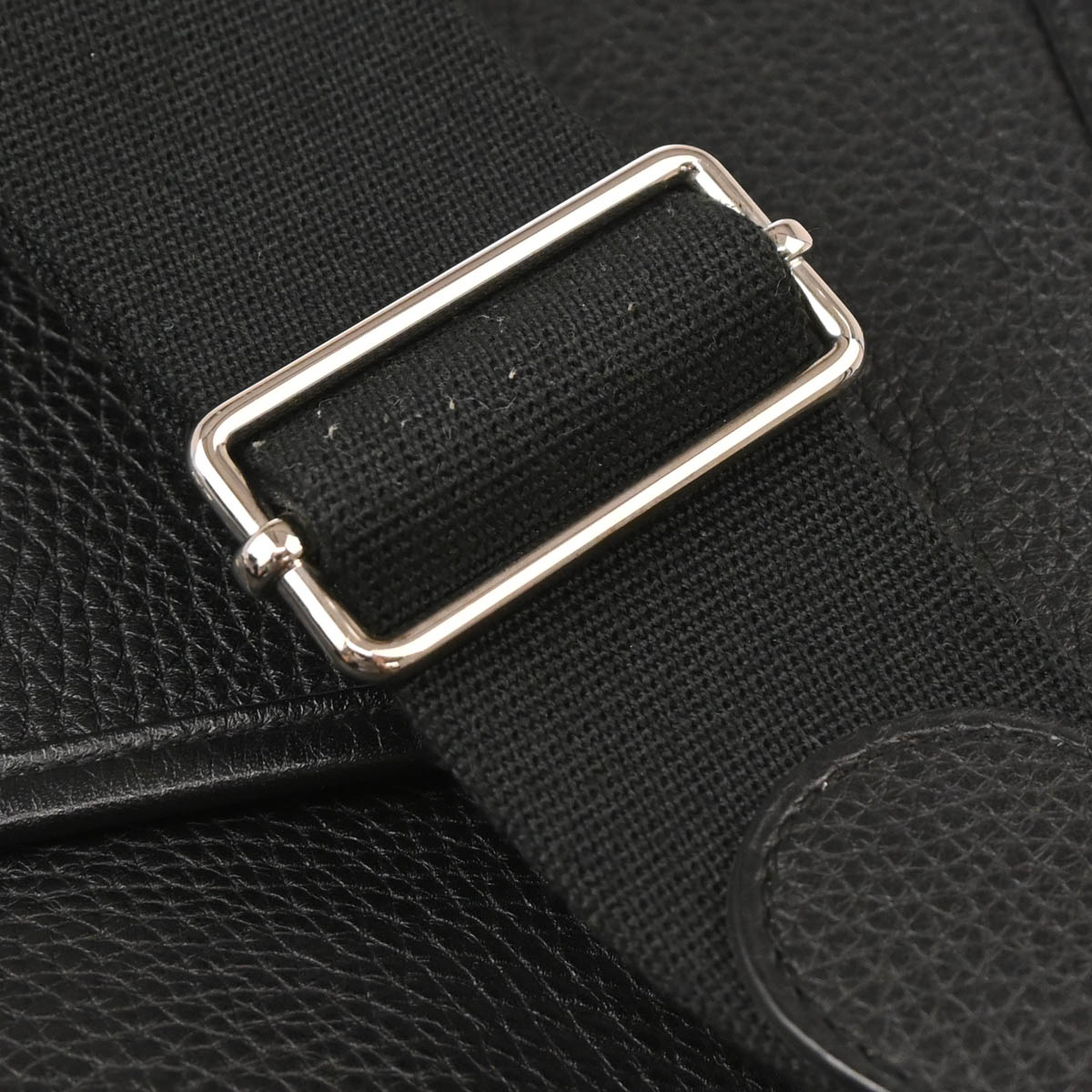 Hermes 2015 Black Taurillon Clemence Evelyne 3 GM Shoulder Bag