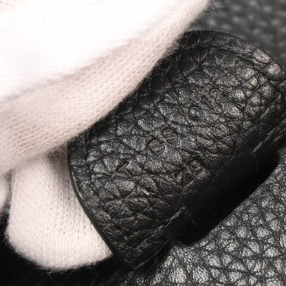 Hermes 2015 Black Taurillon Clemence Evelyne 3 GM Shoulder Bag