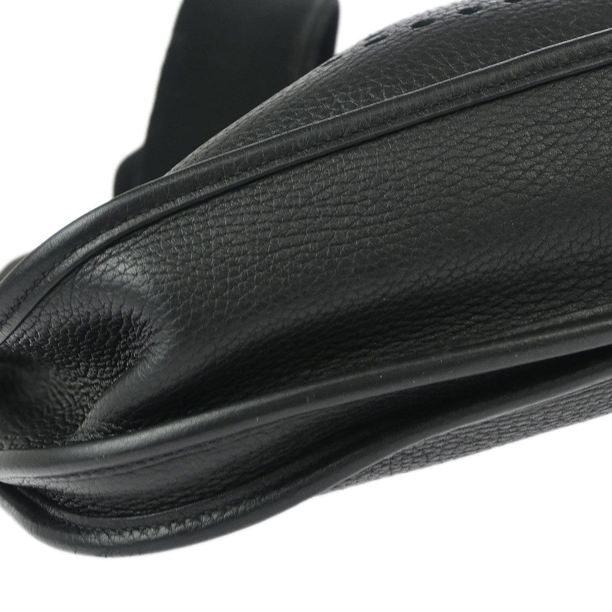 Hermes 2017 Black Taurillon Clemence Evelyne 3 29 PM Shoulder Bag