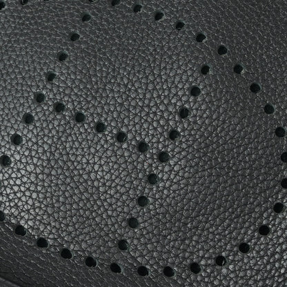 Hermes 2017 Black Taurillon Clemence Evelyne 3 29 PM Shoulder Bag