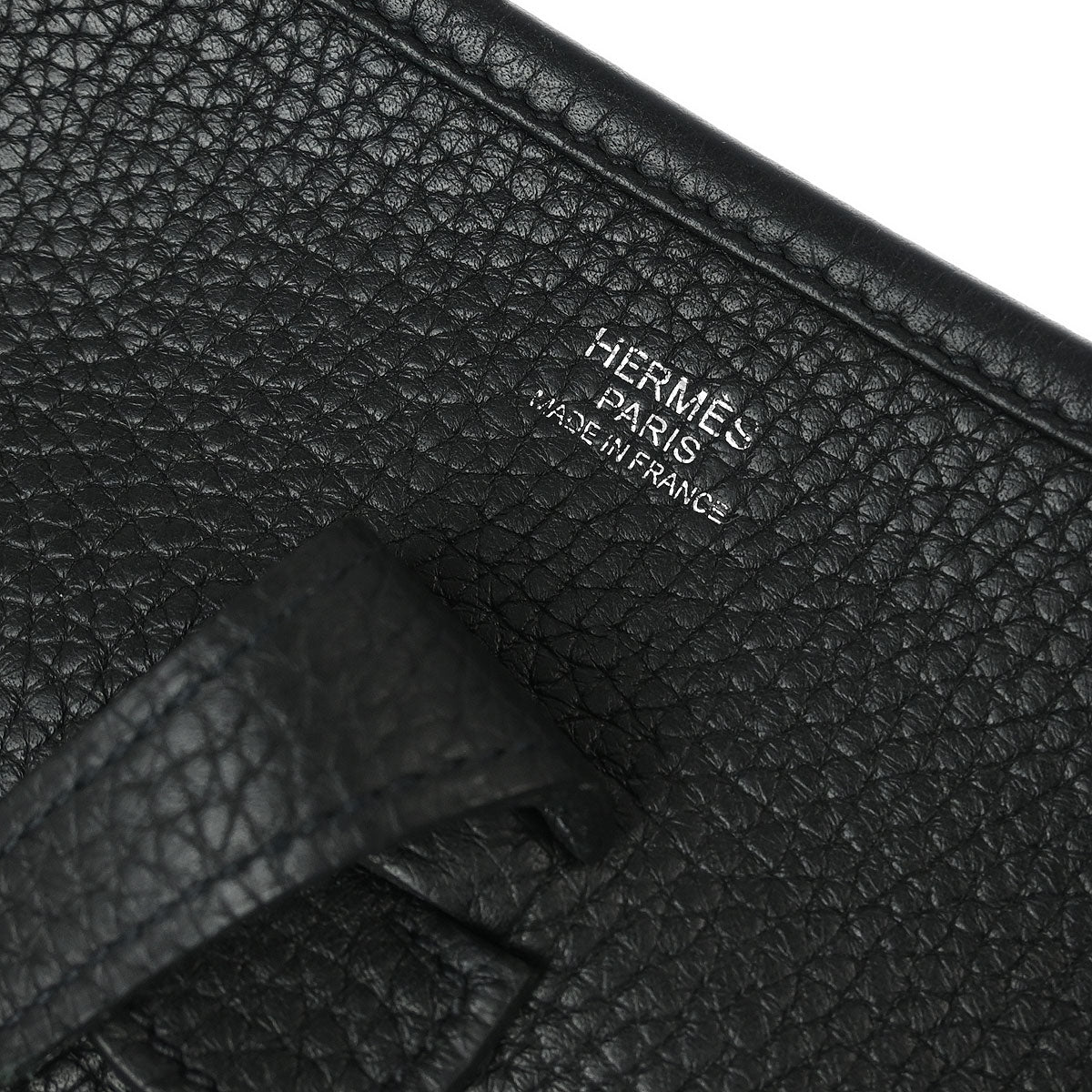 Hermes 2017 Black Taurillon Clemence Evelyne 3 29 PM Shoulder Bag