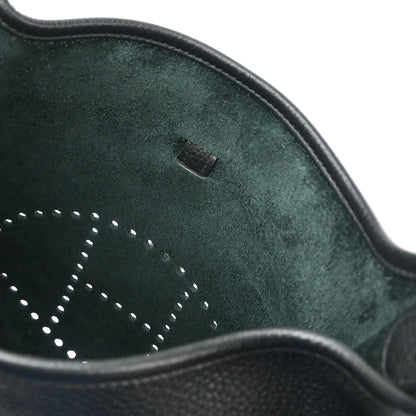 Hermes 2017 Black Taurillon Clemence Evelyne 3 29 PM Shoulder Bag