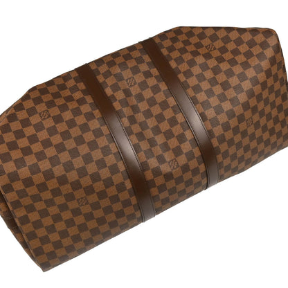 Louis Vuitton 2011 Damier Keepall Bandouliere 55 Duffle Bag N41414