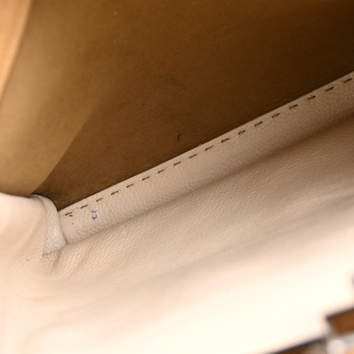 Fendi * Beige Leather Peekaboo 2way Shoulder Handbag