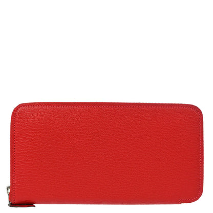 Hermes 2013 Rouge Garance Taurillon Clemence Asap Long Wallet