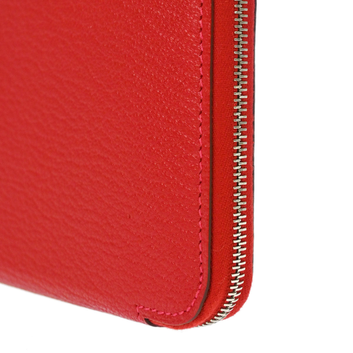 Hermes 2013 Rouge Garance Taurillon Clemence Asap Long Wallet