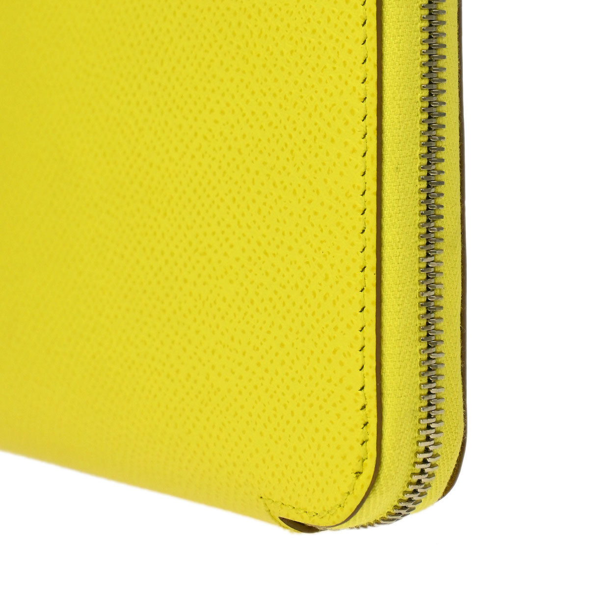 Hermes 2014 Lime Epsom Azap Silk In Long Wallet