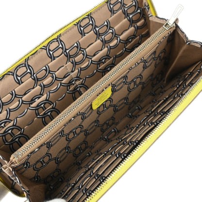 Hermes 2014 Lime Epsom Azap Silk In Long Wallet