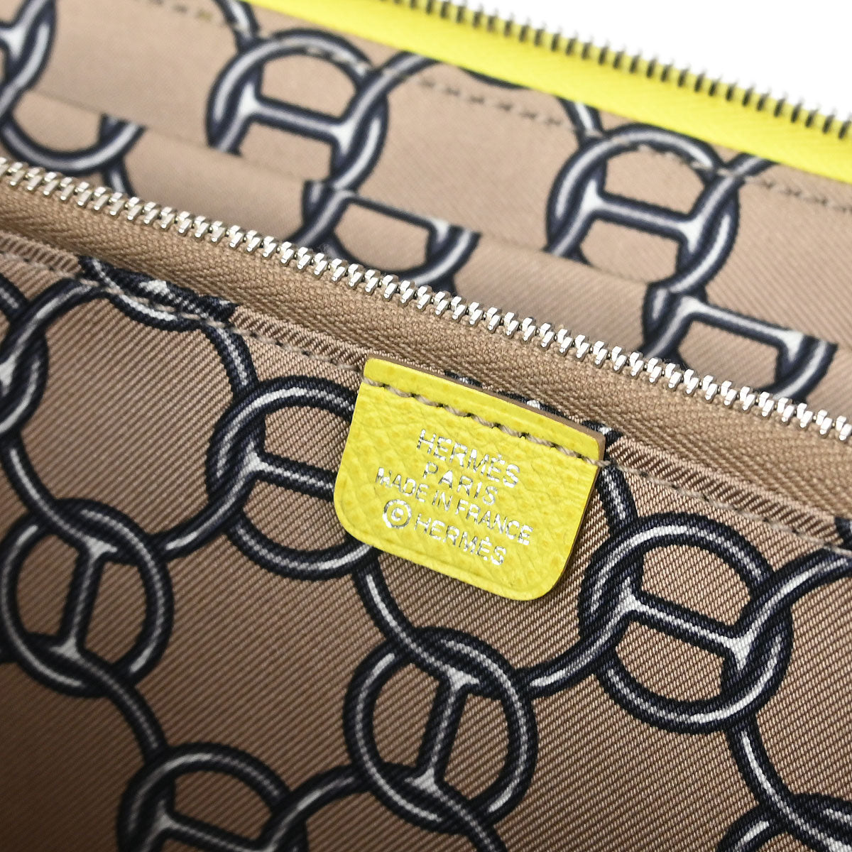 Hermes 2014 Lime Epsom Azap Silk In Long Wallet