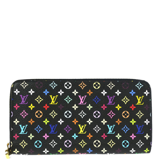 Louis Vuitton 2016 Black Multicolor Zippy Wallet M60243