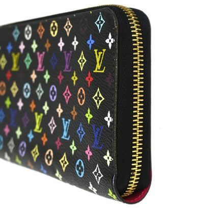 Louis Vuitton 2016 Black Multicolor Zippy Wallet M60243